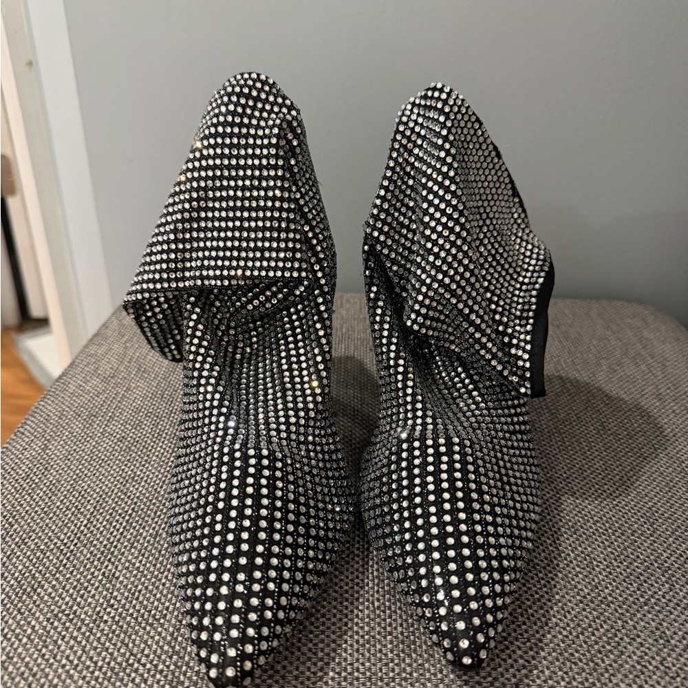 Azalea Wang Rhinestone Booties - Picture 2 of 7